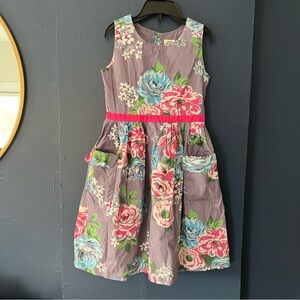 Mini Boden Floral Kids Dress with Pockets